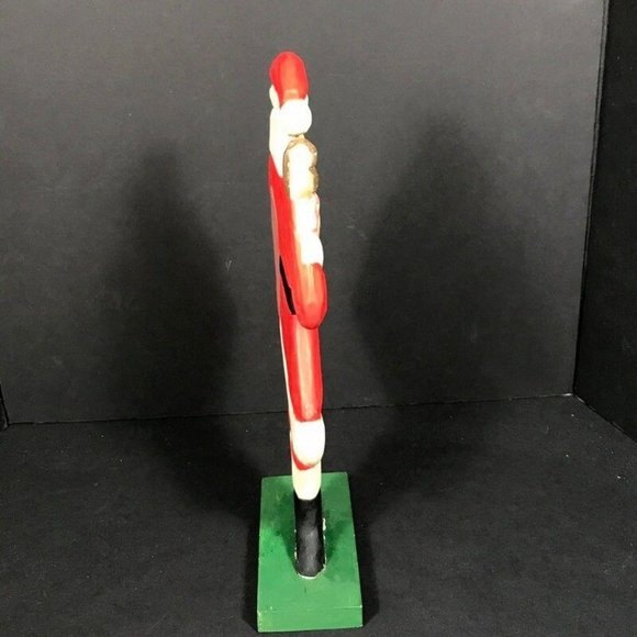 Vintage Folk art Santa Christmas decoration, Carved wood standing Kris Kringle C - Picture 6 of 10